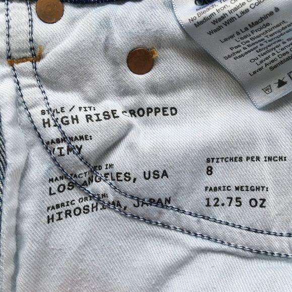 The Castings High-rise Raw-edge Cropped Jeans - Picture 6 of 8